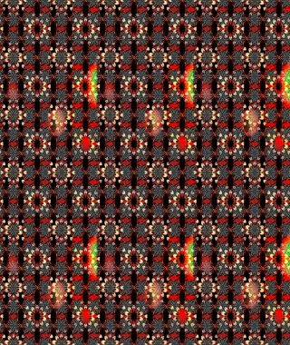 Siyah ve kırmızı renkte zarif çiçekli suluboya. Renkli Bahar Teması eskiz kalıbı. Düz Çiçek Elementleri Tasarımı. Raster illüstrasyonu.