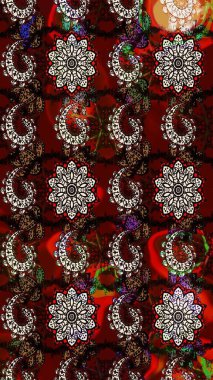 Kahverengi ve siyah renkli çiçekler suluboya tarzında. Kahverengi ve siyah renkte çiçekler olan çiçek deseni çiz.