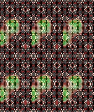 Sevimli çiçek raster deseni. Siyah ve kahverengi renkte çiçekler. Renkli Bahar Teması eskiz kalıbı. Düz Çiçek Elementleri Tasarımı.