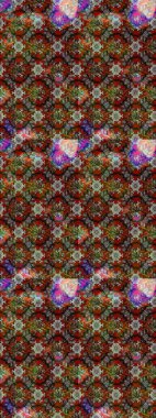 Nazik, yaz çiçekleri kahverengi ve gri renklerde. Çiçekli karalama şeklinde Raster çiçek deseni. Raster illüstrasyonu.