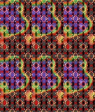 Soyut etnik raster çizim kalıbı. Kabile sanatı boho baskısı, klasik çiçek arkaplanı. Arkaplan dokusu, duvar kağıdı, siyah ve kırmızı renkli çiçek teması.