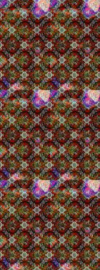 Nazik, yaz çiçekleri kahverengi ve gri renklerde. Çiçekli karalama şeklinde Raster çiçek deseni. Raster illüstrasyonu.