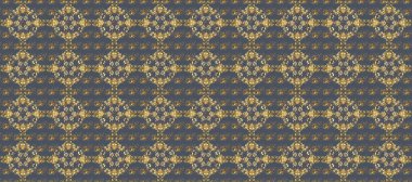 Pleasant backdrop with gold trim. Seamless element woodcarving. Carving. Furniture in classic style. Small depth of field. Pattern on pleasant colors with golden elements. Patina. Luxury furniture.