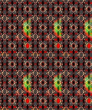 Çiçekli çiçek deseni, suluboya. Siyah ve kırmızı renkte çiçekler. Renkli Bahar Teması eskiz kalıbı. Düz Çiçek Elementleri Tasarımı. Raster illüstrasyonu.