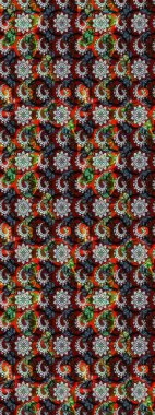 Elle boyanmış suluboya resim çizimleri, çiçekler ve bitkiler. Siyah ve kırmızı renkte çiçekler.