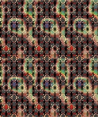 Sketch Floral Pattern in Raster illustration. Fancy fabric pattern. Colour Spring Theme sketch pattern Background. Flat Flower Elements Design.