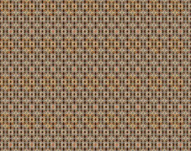 Çizim çiçek deseni duvar kâğıdı olarak kullanılabilir. Kahverengi ve gri renkli çiçekler. Raster illüstrasyonu.