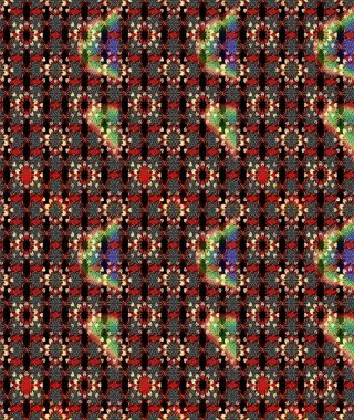 Küçük çiçekli basit bir çiçek çizimi. Siyah ve kırmızı renkte şirin çiçekler. Moda baskısı, albüm, ambalaj kağıdı ve duvar kağıdı için zarif dekoratif süslemeler. Raster illüstrasyonu.