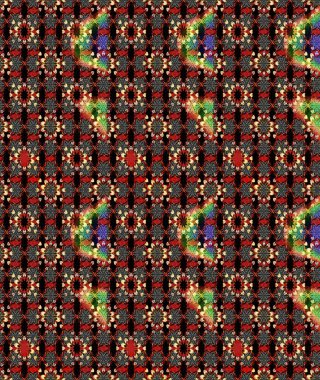 Parlak renkli çiçekleri ve siyah ve kırmızı renkte yaprakları olan harika bir çiçek deseni. Moda baskıları için zarif bir şablon. Modern çiçek arkaplanı. Halk stili.