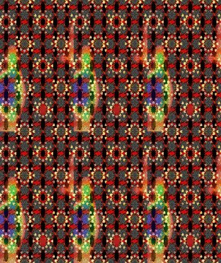 Çiçeksel fantezi tasarımı ve parlak bir arka plan çizimi. Renkli Bahar Teması eskiz kalıbı. Düz Çiçek Elementleri Tasarımı.