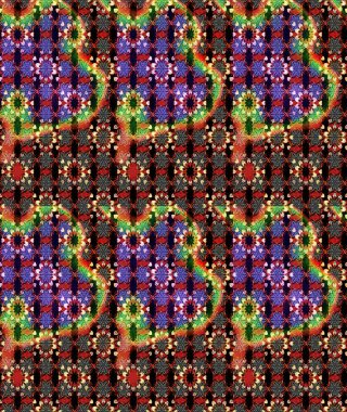 Taslak dekoratif arka plan, çiçek mandala. Çiçek. Raster illüstrasyonu. Siyah ve kırmızı renklerde.