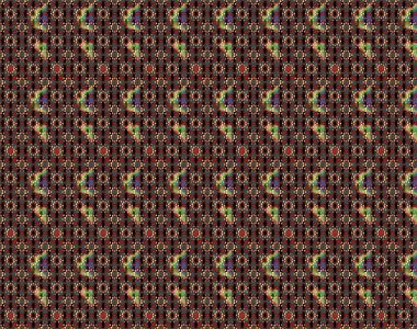 Çiçek deseni. Siyah ve kahverengi renkte bir çiçek çizimi. Şatafatlı bahar bahçesi dokusu. Raster illüstrasyonu. Siyah ve kahverengi renkte çiçekler.