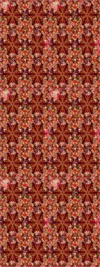 Süslü kumaş deseni. Çiçekli çiçek deseni, suluboya. Raster deseni.