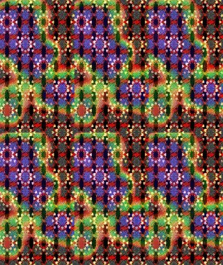 Siyah ve kırmızı renkte etnik çiçeklerle süslenmiş zarif bir eskiz şekli. Raster Çiçek İllüstrasyonu güzel tekstil..