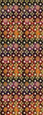 Bahar çiçekleriyle güzel bir çiçek deseni çizmişsin. Güzel kumaş deseni. Raster illüstrasyonu.