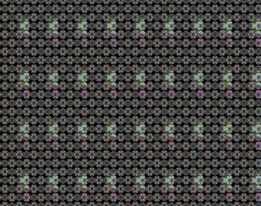 Siyah ve gri renkli çiçekler. Küçük çiçekte sevimli çiçek deseni var..