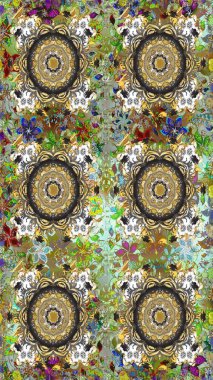 Gri ve nötr renklerde Raster altın deseni. Kış sembolü, Mutlu Noeller, Mutlu yıllar 2019. Altın kar taneleri basit, pürüzsüz desen. Soyut duvar kağıdı, ambalaj dekorasyonu.