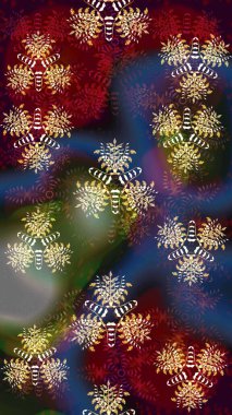 Kahverengi ve kırmızı renkte çiçekler. Tropik, dikişsiz çiçek deseni. Raster illüstrasyonu.