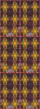 Raster illustration. In sketch style brown and green colors. Raster illustration. Seamless floral pattern with cute doodles flowers. Collection of hand drawn flowers and plants.