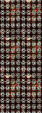 Raster illustration. Floral pattern. Flourish ornamental spring garden texture. Flower sketch background.