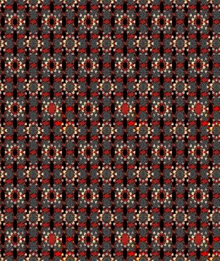 Küçük çiçekteki sevimli çiçek deseni. Raster illüstrasyonu. Çizim.