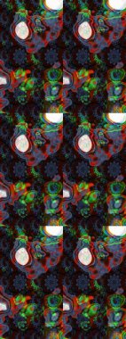 El yapımı çiçek ve bitki koleksiyonu. Şirin karalamalı çiçek desenli çizim. Raster illüstrasyonu. Eskiz tarzı kahverengi ve mavi renkler. Raster illüstrasyonu.