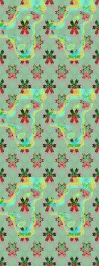 Kartlar, davetiyeler, tarih kartları ve daha fazlası için kullanılabilir. Tatlı suluboya, dikişsiz çiçek deseni. Büyük bir suluboya çiçek seti..