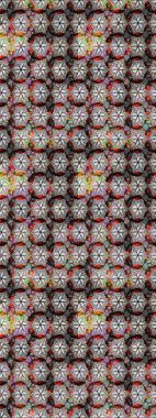 Vadinin gri ve nötr renklerinde çiçekleri. Çiçeksel çizim kalıbının çizimi.