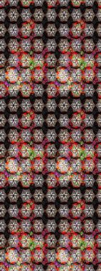 Eskiz Vintage Çiçek Deseni. Raster Kalça dokusu deseni.