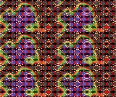 Klasik çiçekler. El çizimi, soyut ve süslü elementler. Yaz çiçekleri teması. Siyah ve kırmızı renkler. Suluboya resim taklit Raster illüstrasyonu.