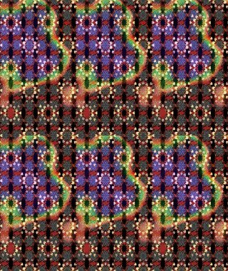 Sketch Floral Pattern in Raster illustration. Fancy fabric pattern. Colour Spring Theme sketch pattern Background. Flat Flower Elements Design.