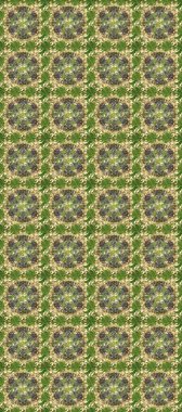 Doğu tarzı arabesk. Yeşil, bej ve altın elementli nötr renkler. Kusursuz altın desenli bukleler. Raster altın desen. Raster illüstrasyonu.