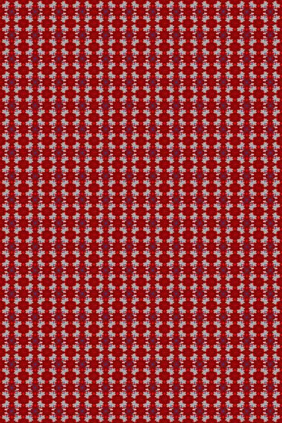 Çiçekli kusursuz retro desen. Düz Çiçek Elementleri Tasarımı. Çiçekler kırmızı, kahverengi ve gri renklerde. Renkli Yaz Temalı Kusursuz Arkaplan.