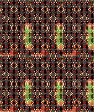 Siyah ve kahverengi çiçekler. Eskiz arkaplan modeli. Suluboya, elle çizilmiş. Raster stoku.