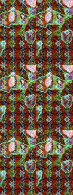 Modaya uygun kumaş deseni. Tony 'nin kumaş kalıbını çiz. Raster illüstrasyonu. Küçük çiçekte sevimli çiçek deseni var..