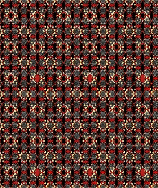 Güzel çiçek deseni. Siyah ve kırmızı renkte çiçekler. Renkli Bahar Teması eskiz kalıbı. Düz Çiçek Elementleri Tasarımı.