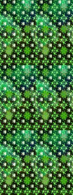 Yumuşak, bahar çiçekli arka plan. Çiçekli karalama şeklinde Raster çiçek deseni. Yeşil ve gri renkte çiçekler.