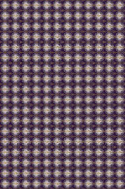 Tekrarlayan elementlerle kusursuz soyut arkaplan. Klasik raster şablonu. Mor, nötr, bej ve altın desenli.