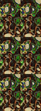 Renkli grunge, soyut arkaplanı kolonya ve gri çiçeklerle süslüyor. Parmak izi, kumaş, duvar kâğıdı, tekstil için raster dokusu. Nakış desenli çiçek deseni..