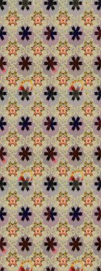 Çiçeksiz desenli arka plan. Çiçekler bej ve nötr renklerde. Tişört baskısı için çiçek boyama rasteriName.