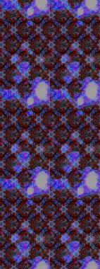 Raster illüstrasyonu. Menekşe ve gri renklerde. Raster illüstrasyonundaki çiçek desenli çizim. Güzel kumaş deseni.