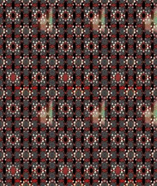 Küçük bir çiçekte eskiz deseni. Hoş bir çiçek geçmişi var. Güzel kumaş deseni. Raster illüstrasyonu.