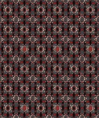 Raster düz çiçek çizim deseni. Hediye ambalaj kağıdı, tebrik kartları, posterler ve pankart tasarımı. Siyah ve kahverengi renkte çiçekler.