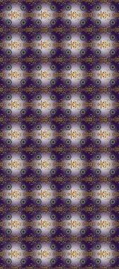 Tekrarlayan elementlerle kusursuz soyut arkaplan. Klasik raster şablonu. Mor, nötr, bej ve altın desenli.