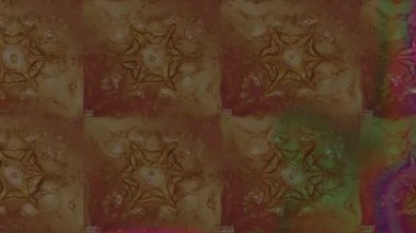 Renkli unsurlarla hareketli arka plan görüntüleri. Çiçekler. Eski model. Bayrak tarzı. Video kaydı. Şablon. Döngü. Kusursuz.. 