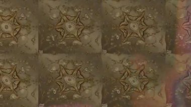 Renkli unsurlarla hareketli arka plan görüntüleri. Çiçekler. Eski model. Bayrak tarzı. Video kaydı. Şablon. Döngü. Kusursuz.. 