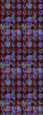 Küçük çiçekteki sevimli çiçek deseni. Robot resim. Raster illüstrasyonu.