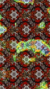 Kahverengi ve kırmızı renkte zarif çiçekli suluboya. Renkli Bahar Teması eskiz kalıbı. Düz Çiçek Elementleri Tasarımı. Raster illüstrasyonu.