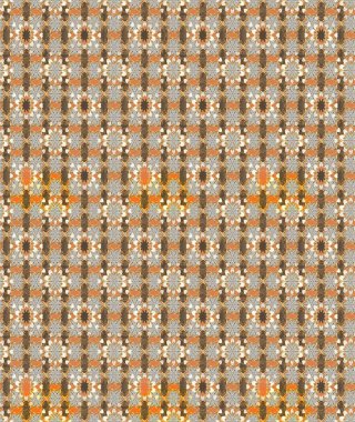 Motley illüstrasyonu. Küçük renkli çiçekler. Küçük çiçekte güzel bir desen. Moda baskıları için zarif bir şablon. Bej ve kahverengi çiçekli bahar çiçekleri.