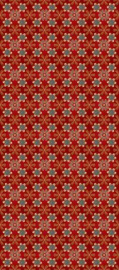 Duvar kâğıdı barok, İspanyol kumaşı. Çiçek deseni. Kırmızı, kahverengi ve bej renklerde altın elementler. Şık bir grafik desen. Kusursuz raster arkaplanı.